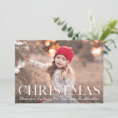 クリスマスの祝福 フォト クリスマス ホリデー カード (スタンド正面)