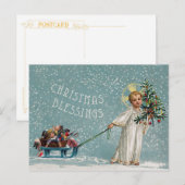 クリスマスの祝福 ポストカード (正面/裏面)