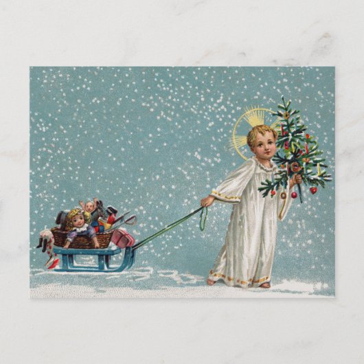 クリスマスの祝福 ポストカード (正面)