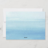 クリスマスの祝福 水彩の葉 シーズンカード (裏面)