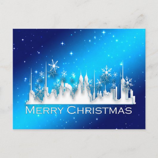 クリスマスの祝賀状 ポストカード (正面)