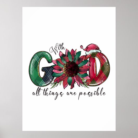 クリスマスの神への贈り物は可能である ポスター (正面)