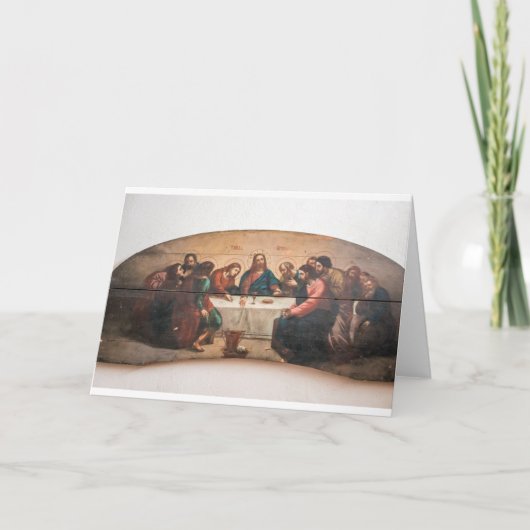 クリスマスの神聖な正統アイコンイエス・キリストイースター シーズンカード (正面)