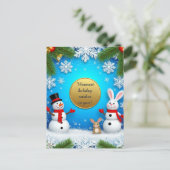 クリスマスの祭典の場面 シーズンポストカード (スタンド正面)