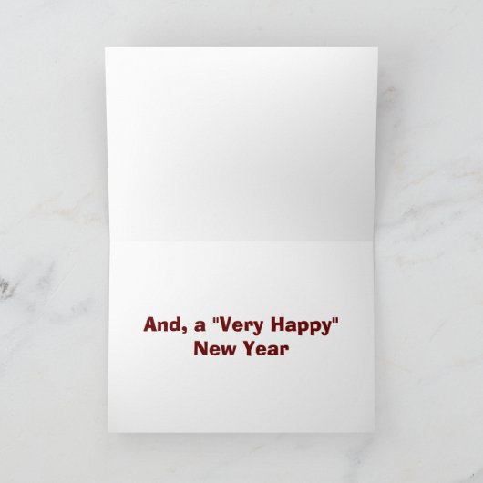 クリスマスの祭典「メリークリスマスバナー」は休日にぴったりだ シーズンカード (内部)