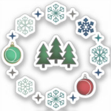 クリスマスの祭壇ツリー&スノーフレーク