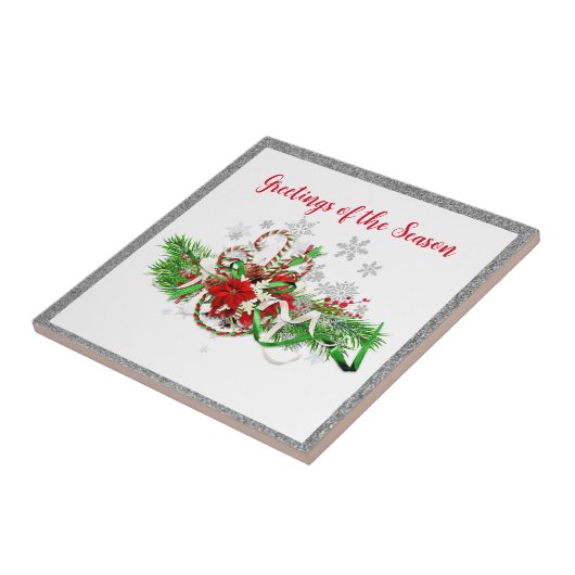 クリスマスの祭壇用 緑の装飾 タイル (側面)