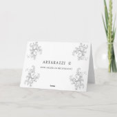 クリスマスの私達の娘のため シーズンカード (裏面)