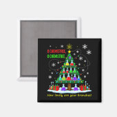 クリスマスの科学の先生67のミームサンタオ化学者 マグネット (正面/裏面)