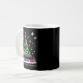 クリスマスの科学の先生 67 メーム サンタオ化学者 コーヒーマグカップ (正面左)