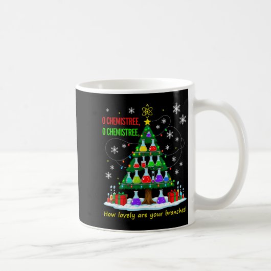 クリスマスの科学の先生 67 メーム サンタオ化学者 コーヒーマグカップ (右)