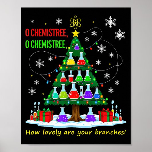 クリスマスの科学の先生 67 メーム サンタ オー ケミスト ポスター (正面)