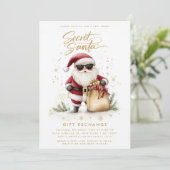 クリスマスの秘密のサンタギフト交換 招待状 (スタンド正面)