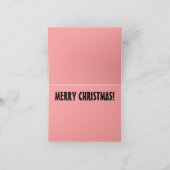 クリスマスの秘密を保っている黒いサンタのまばたき シーズンカード (内部)