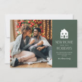 クリスマスの移動のための新しい家 シーズンカード (正面)