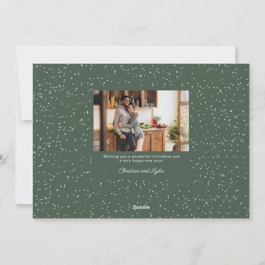 クリスマスの移動のための新しい家 シーズンカード (裏面)