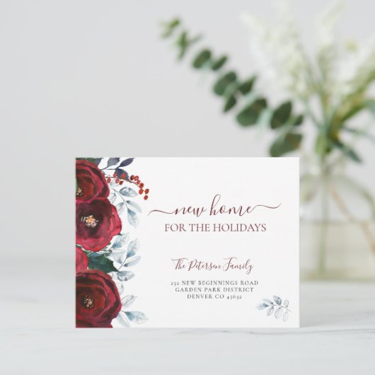クリスマスの移動のための新しい家 案内ポストカード (スタンド正面)