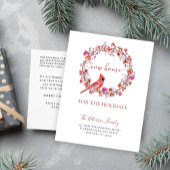 クリスマスの移動のための新しい家 案内ポストカード