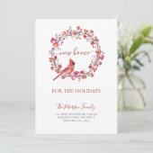 クリスマスの移動のための新しい家 案内状 (スタンド正面)