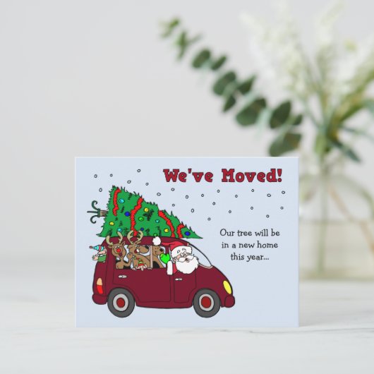 クリスマスの移動発表の郵便はがき シーズンポストカード (スタンド正面)