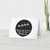 クリスマスの空をいつまでも探し続けるために、年齢を重ねすぎないで カード (裏面)