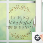 クリスマスの窓がくっついている ウィンドウサイン (ホーム)