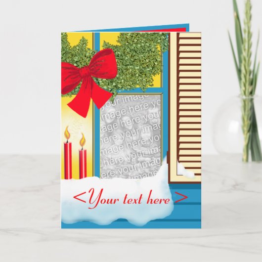 クリスマスの窓カード シーズンカード (正面)