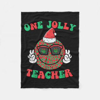 クリスマスの笑顔 平和 ゆかいな 先生 レトロなクリスマス フリースブランケット