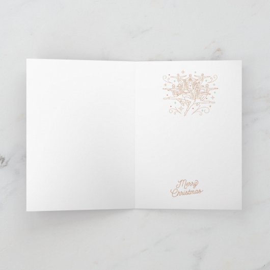 クリスマスの第10日は/クリスマスカードを折りました シーズンカード (内部)