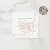 クリスマスの第10日 / 便箋カード ノートカード (正面/裏面インサイチュ)