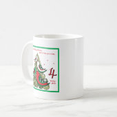 クリスマスの第4日 コーヒーマグカップ (正面左)