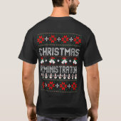 クリスマスの管理者Tシャツ Tシャツ (裏面)