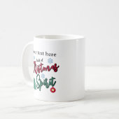 クリスマスの精神あふれる オリジナルデザイン コーヒーマグカップ (正面左)
