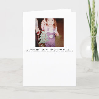 クリスマスの精神の休日の挨拶状 シーズンカード