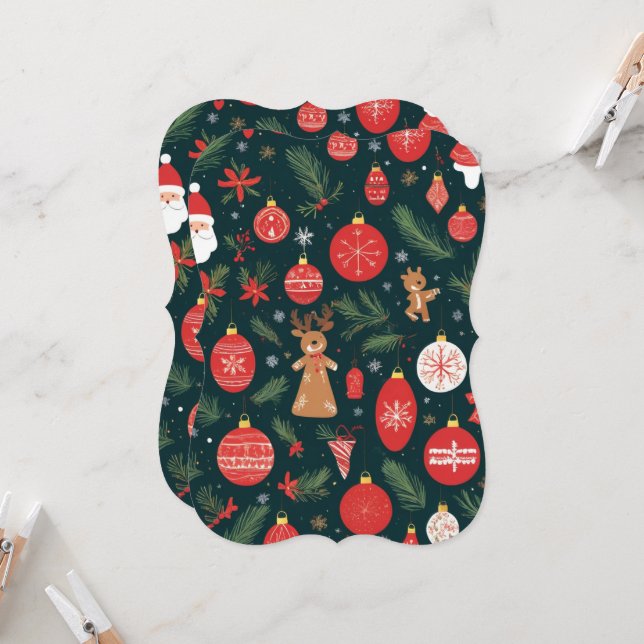 クリスマスの精神を受け入れて、メリークリスマス (正面/裏面インサイチュ)