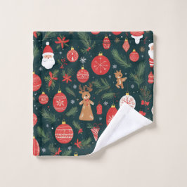 クリスマスの精神を受け入れて、メリークリスマス ウォッシュタオル