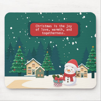 クリスマスの精神を受け入れる マウスパッド