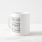 クリスマスの精神を塗り替える コーヒーマグカップ (正面左)