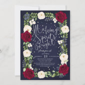 クリスマスの精神を明るくする ホリデーパーティーのご案内 招待状 (正面)