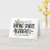 クリスマスの精神を明るく カード (黄色い花)