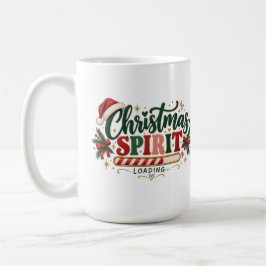 クリスマスの精神を読み込み中 面白いレトロホリデーマグ コーヒーマグカップ