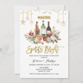 クリスマスの精神を高めるパーティーの招待状 招待状 (正面)