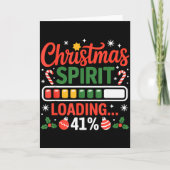 クリスマスの精神読み込み中 41% 41 フォーワン  カード (正面)