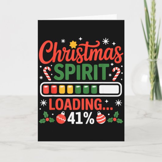 クリスマスの精神読み込み中 41% 41 フォーワン  カード (正面)