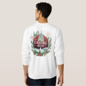 クリスマスの精神 - 喜びの華やかなエンブレム スウェットシャツ (裏面フル)
