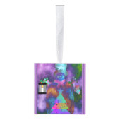 「クリスマスの精神」木製キューブオーナメント キューブオーナメント (右)