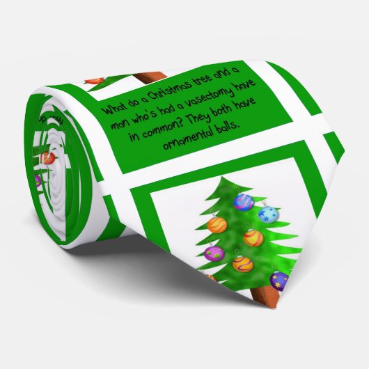 クリスマスの精管切除の笑い ネクタイ (ロール)