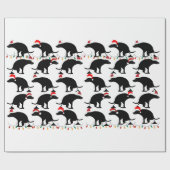 クリスマスの糞の犬 ラッピングペーパー (フラット)