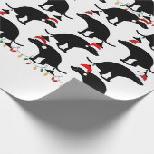 クリスマスの糞の犬 ラッピングペーパー (角)