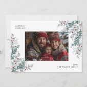 クリスマスの紅葉の写真 シーズンカード (正面)